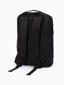 Рюкзак для ноутбука, городской, с USB, ручная кладь, 30×12×43 см, чёрный
