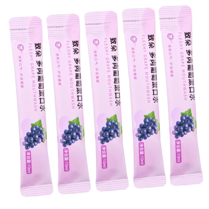 Ополаскиватель для рта в стиках со вкусом винограда, 20 шт. по 10 мл