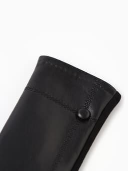 Перчатки женские, безразмерные, с утеплителем, цвет чёрный