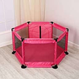 Манеж детский «Играем вместе» розовый, 130×130×65 см
