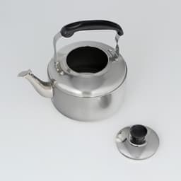 Чайник, 3 л, со свистком, нержавеющая сталь, хромированный