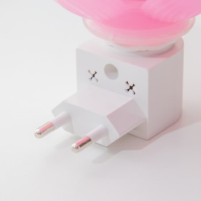 Ночник RISALUX «Розовый цветок», LED, 8×8×12 см