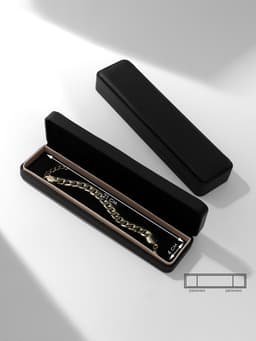 Футляр под браслет, цепочку, часы «Стрит», 22×5.5 см, чёрный