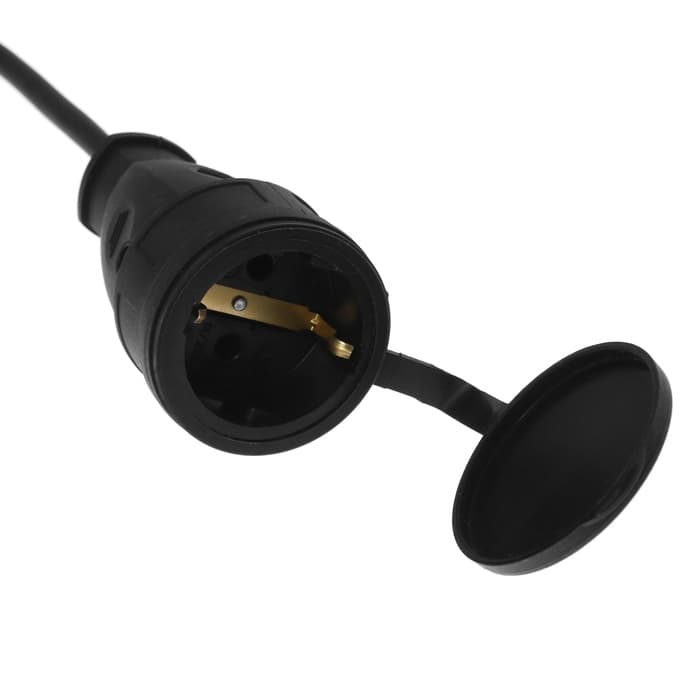 Удлинитель морозостойкий Luazon Lighting ECO, 1 розетка, 30 м, 16 А, КГ 3×1.5 мм², с заземлением, IP44