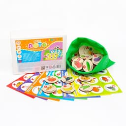 Лото детское YOSHATOYS «Овощи, фрукты, ягоды» (круглые фишки)