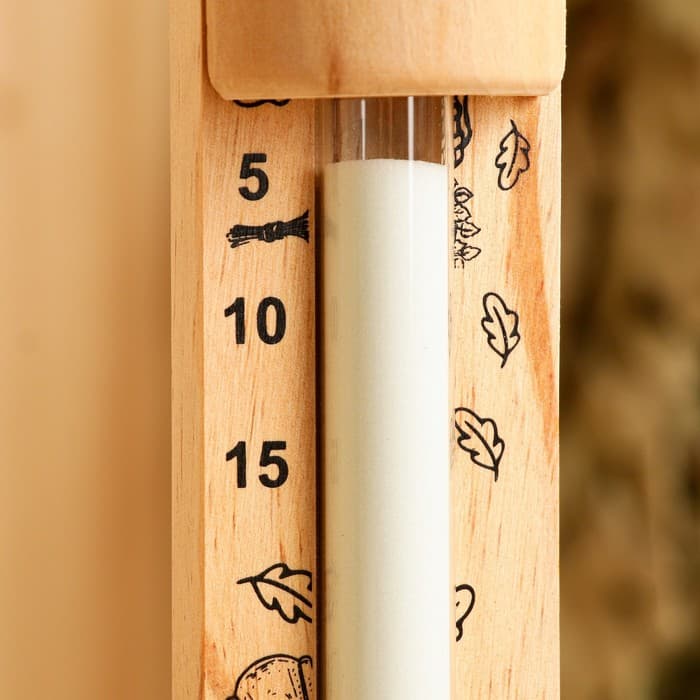 Часы песочные для бани «Время», 15 минут, дерево