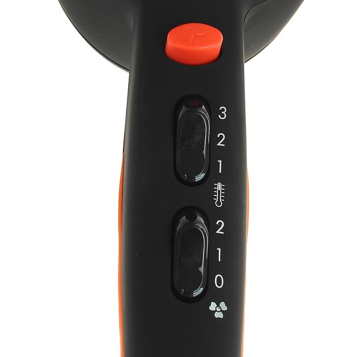 Фен Polaris PHD 2038Ti 2000 Вт, 2 скорости, ионизация, чёрный