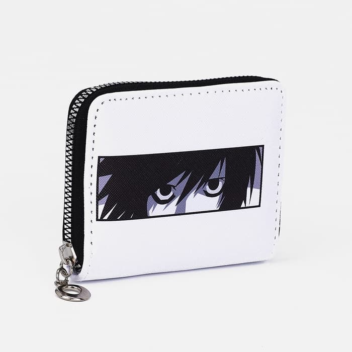 Кошелёк «Взгляд», на молнии, отделения для карт и монет, белый