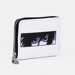 Кошелёк «Взгляд», на молнии, отделения для карт и монет, белый