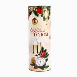 Тубус под бутылку «С Новым годом», 34.5×12.5×12.5 см