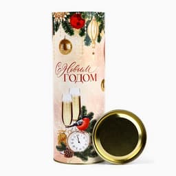 Тубус под бутылку «С Новым годом», 34.5×12.5×12.5 см