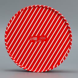 Коробка новогодняя для макарун тубус с окном «Подарок от Деда Мороза», 16×16×5 см