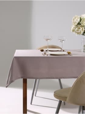 Скатерть «Этель» ECO, 136×180±6 см, 70% хлопок, 30% лён, 190 г/м², серая