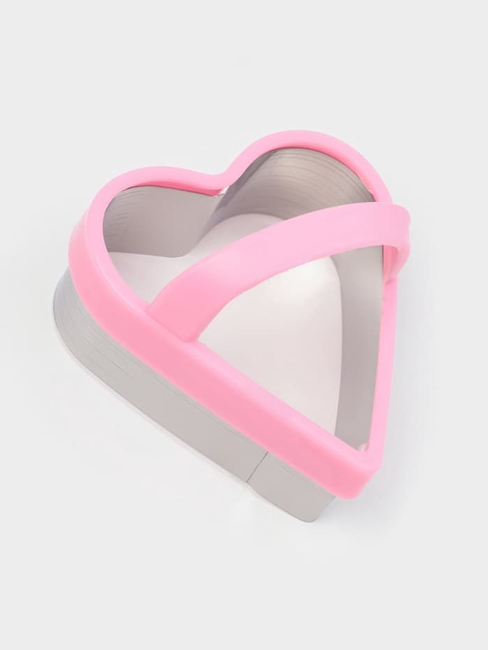 Формы для печенья KONFINETTA «Сердце», набор 3 шт., металл, розовые