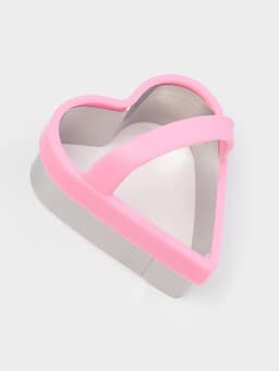 Формы для печенья KONFINETTA «Сердце», набор 3 шт., металл, розовые