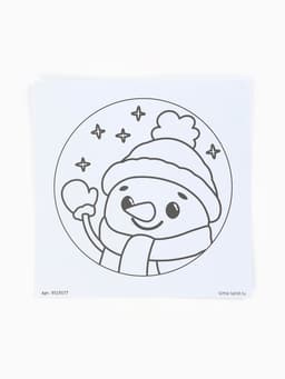 Ковровая вышивка «Снеговик», набор для творчества