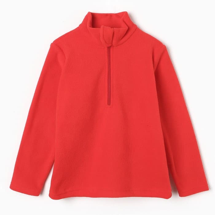 Толстовка детская флисовая, красная, рост 98-104 см