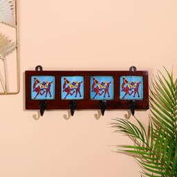 Вешалка «Караван», верблюды, 22×4×12 см, 4 крючка, дерево, МИКС