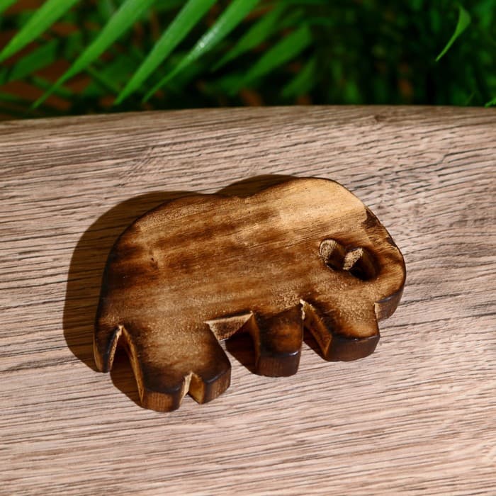 Подставка под благовония «Слон» дерево 10×6.5×1.5 см