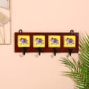 Вешалка «Караван. Слоны», 22×4×12 см, 4 крючка, дерево, МИКС