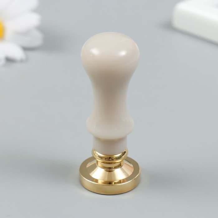 Печать для сургуча с пластиковой ручкой «Колибри в цветах», 2.5×2.5 см