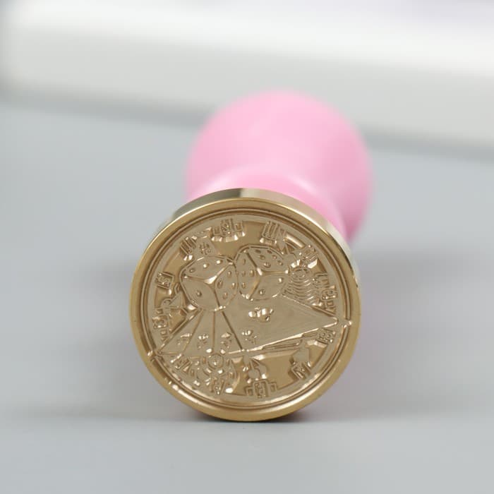 Печать для сургуча с пластиковой ручкой «Казино», 2.5×2.5 см