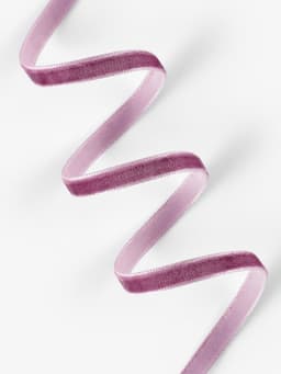 Лента бархатная, 6 мм, 18±1 м, сиреневая №199