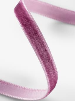 Лента бархатная, 6 мм, 18±1 м, сиреневая №199