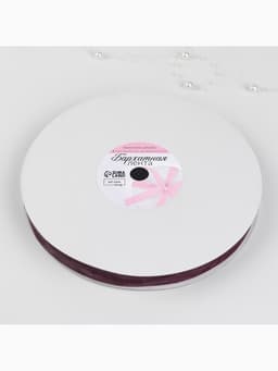 Лента бархатная, 15 мм, 18±1 м, сиреневая №199