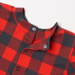 Комплект для девочки (платье, повязка) «Крошка Я. Клеточка», рост 62-68 см, красное