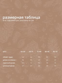 Боди детское «Крошка Я» Christmas, рост 62-68 см, цвет молочный
