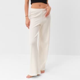 Брюки домашние женские KAFTAN Basic line, размер 48, молочные