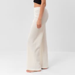 Брюки домашние женские KAFTAN Basic line, размер 48, молочные