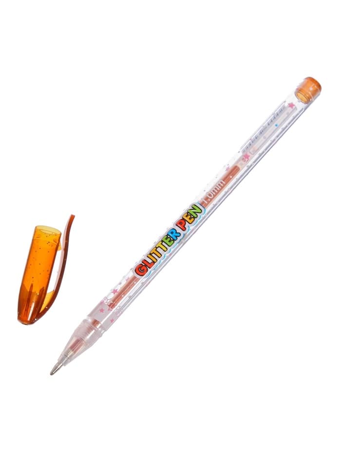 Набор гелевых ручек, 10 цветов, металлик, корпус с рисунком, в блистере на кнопке