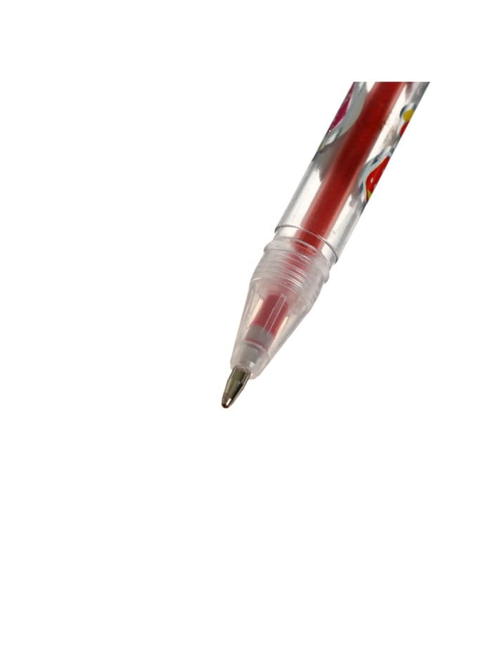 Набор гелевых ручек, 10 цветов, металлик, корпус с рисунком, в блистере на кнопке