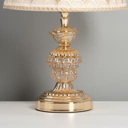 Лампа настольная с подсветкой «Лаура» 1×60 Вт E27 золото 25×25×41 см RISALUX