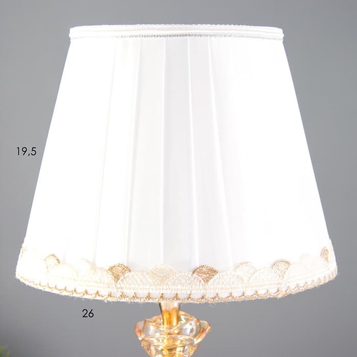 Лампа настольная с подсветкой «Лаура» 1×60 Вт E27 золото 25×25×41 см RISALUX