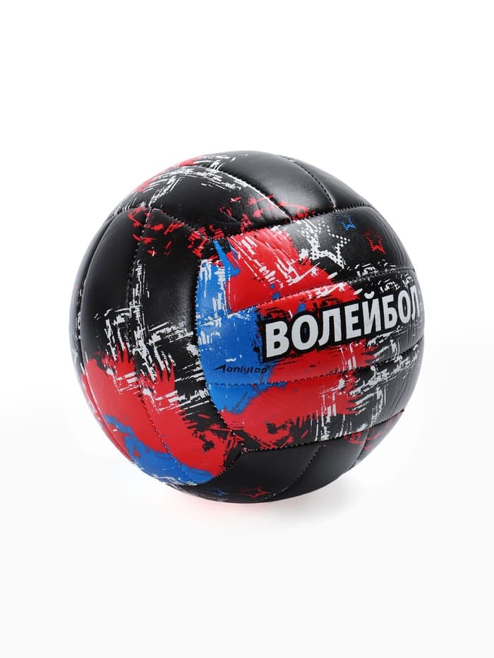 Волейбольный мяч ONLYTOP, машинная сшивка, 18 панелей, р. 5, PVC