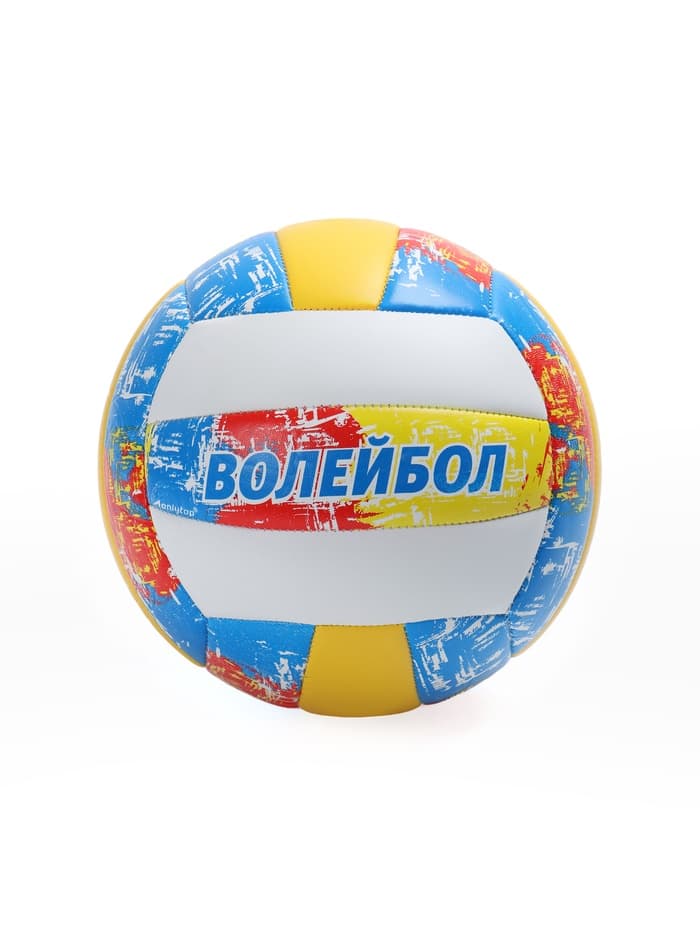 Волейбольный мяч ONLYTOP, машинная сшивка, 18 панелей, р. 5, PVC