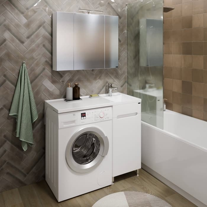 Тумба напольная «СаНта», под раковину «СаНта. Лондон 39», цвет белый