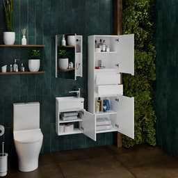 Тумба подвесная «СаНта», под раковину «СаНта. Лондон 40», 1 дверь, цвет белый