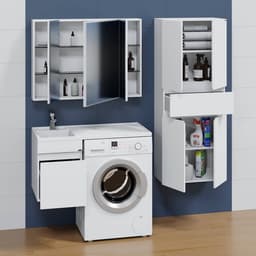 Тумба подвесная «СаНта», под раковину «СаНта. Марс 38», 1 ящик, цвет белый