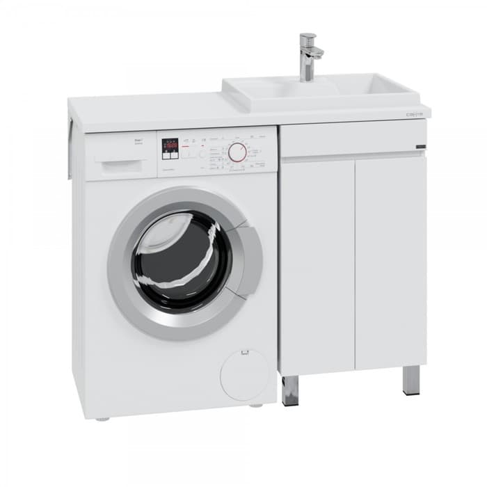 Тумба напольная «СаНта», под раковину СаНта «Марс 48», 2 двери, цвет белый