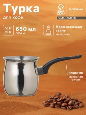Турка Доляна «Индия», 600 мл, нержавеющая сталь