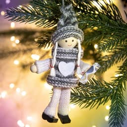 Ёлочная игрушка новогодняя «Снежных радостей», 14×7×3 см