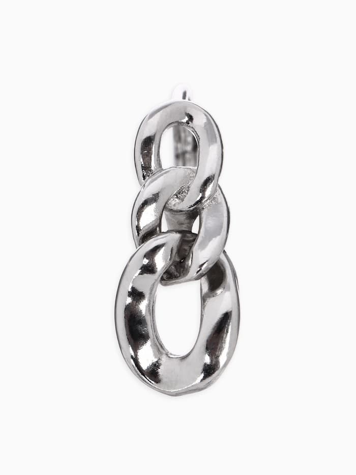 Пирсинг в ухо (хеликс) «Цепь», d=8 мм, цвет серебро