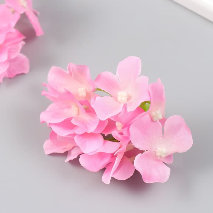 Цветы для декорирования «Гортензия», розовые, 10×10 см