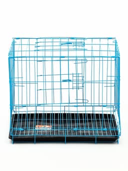 Клетка для собак 51×35×41 см, голубая