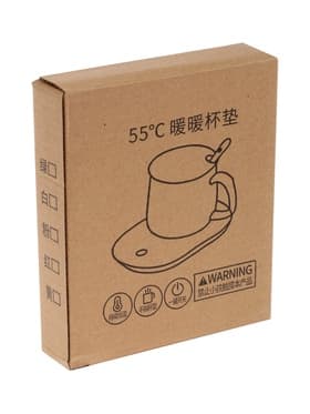 Подставка с подогревом для кружки LSK-1502, от USB, 16 Вт, белая