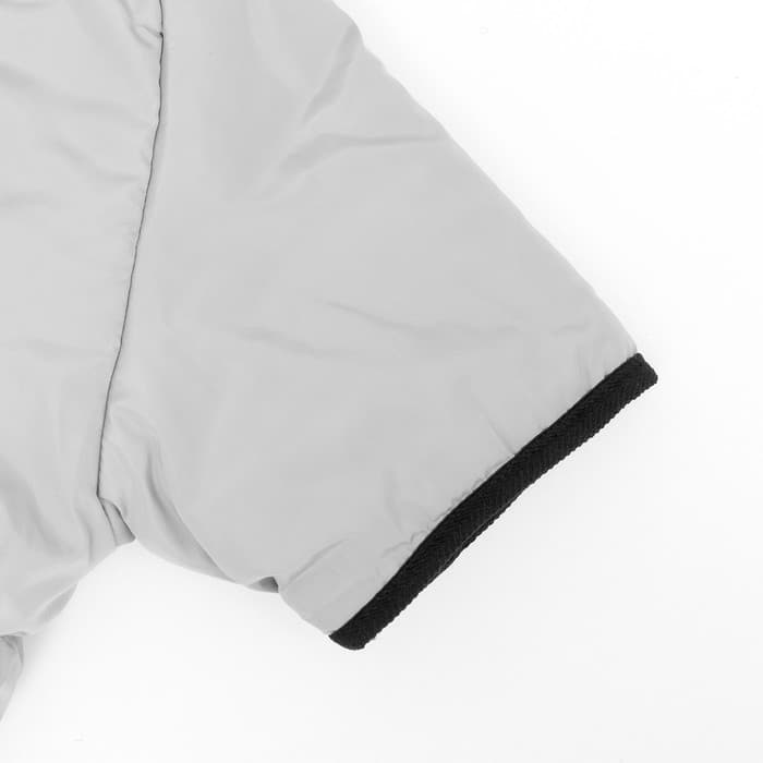 Куртка для больших собак, размер 3XL, ДС 50, ОШ 49, ОГ 69 см, мембрана, серая, чёрная
